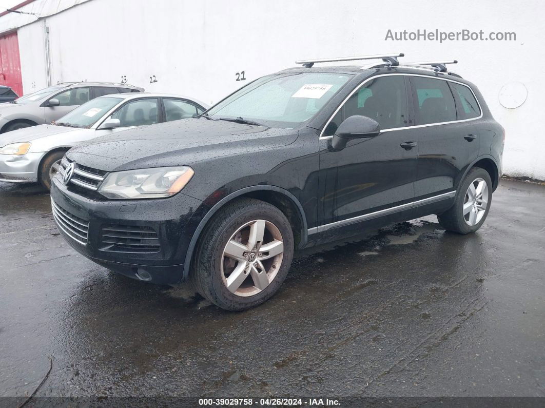 2012 Volkswagen Touareg Tdi Lux Черный vin: WVGFK9BP9CD000302