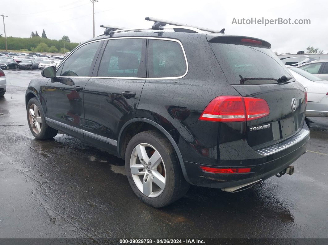 2012 Volkswagen Touareg Tdi Lux Черный vin: WVGFK9BP9CD000302