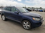 2012 Volkswagen Touareg V6 Tdi Blue vin: WVGFK9BP9CD000512