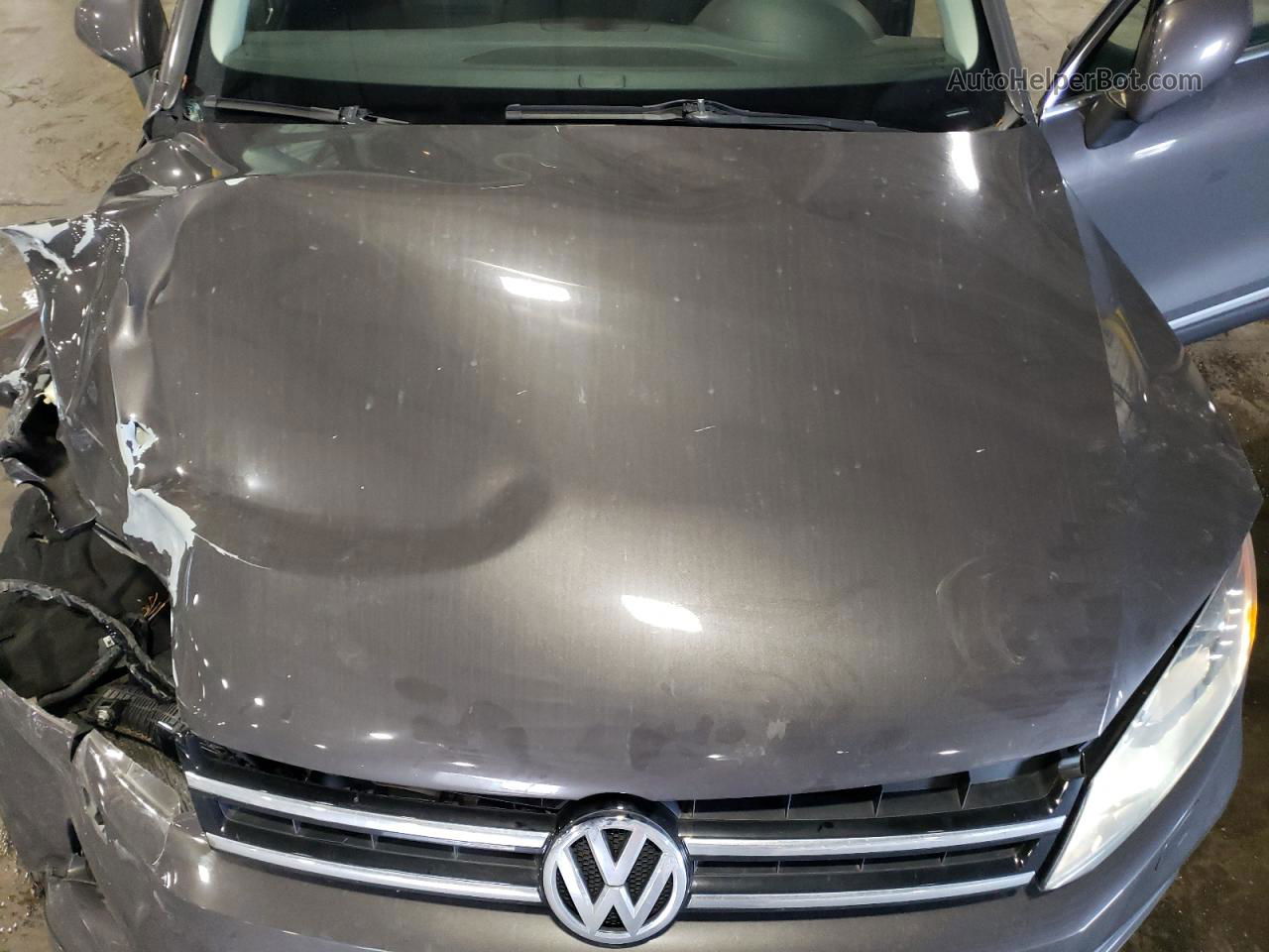 2012 Volkswagen Touareg V6 Tdi Gray vin: WVGFK9BP9CD003040