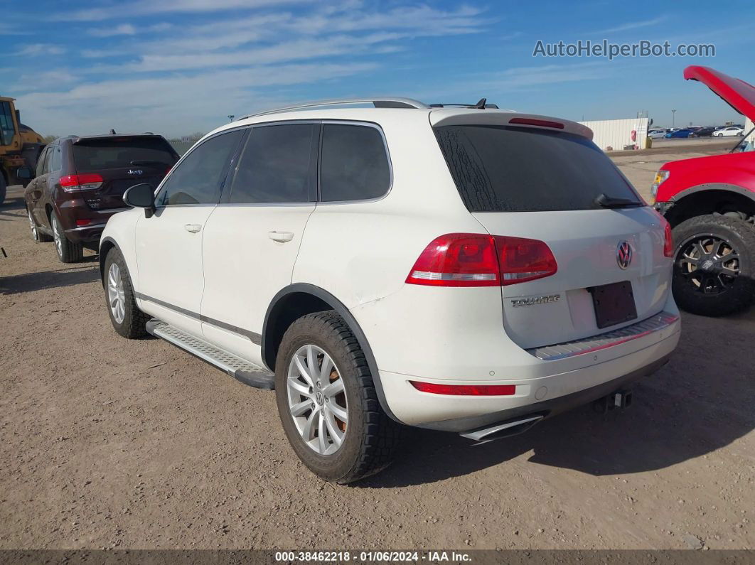 2012 Volkswagen Touareg Tdi Sport White vin: WVGFK9BP9CD003930