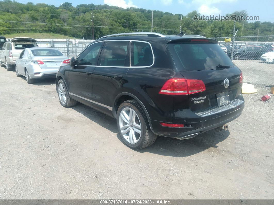 2012 Volkswagen Touareg Exec Black vin: WVGFK9BPXCD000714