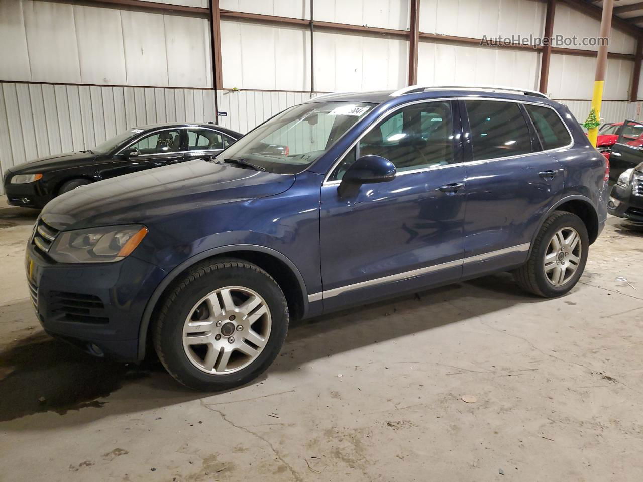 2012 Volkswagen Touareg V6 Tdi Blue vin: WVGFK9BPXCD000812