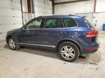 2012 Volkswagen Touareg V6 Tdi Blue vin: WVGFK9BPXCD000812