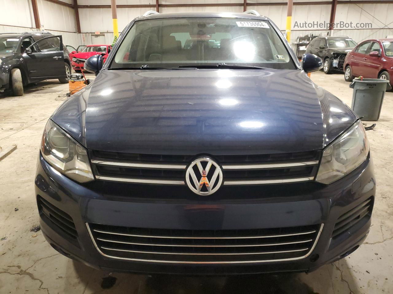 2012 Volkswagen Touareg V6 Tdi Синий vin: WVGFK9BPXCD000812