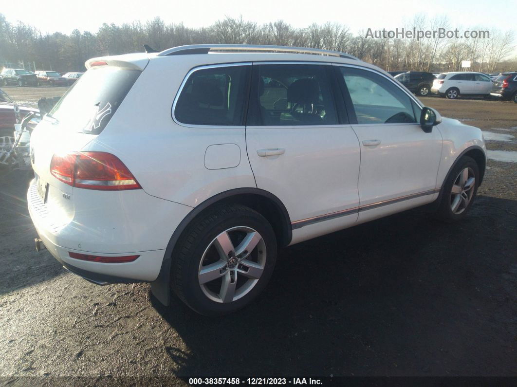 2012 Volkswagen Touareg Tdi Lux Белый vin: WVGFK9BPXCD001927