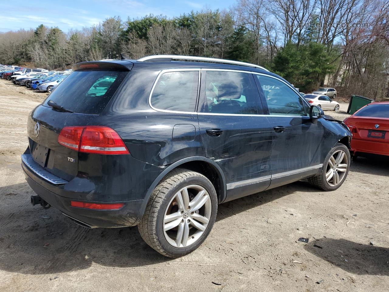 2012 Volkswagen Touareg V6 Tdi Черный vin: WVGFK9BPXCD003063