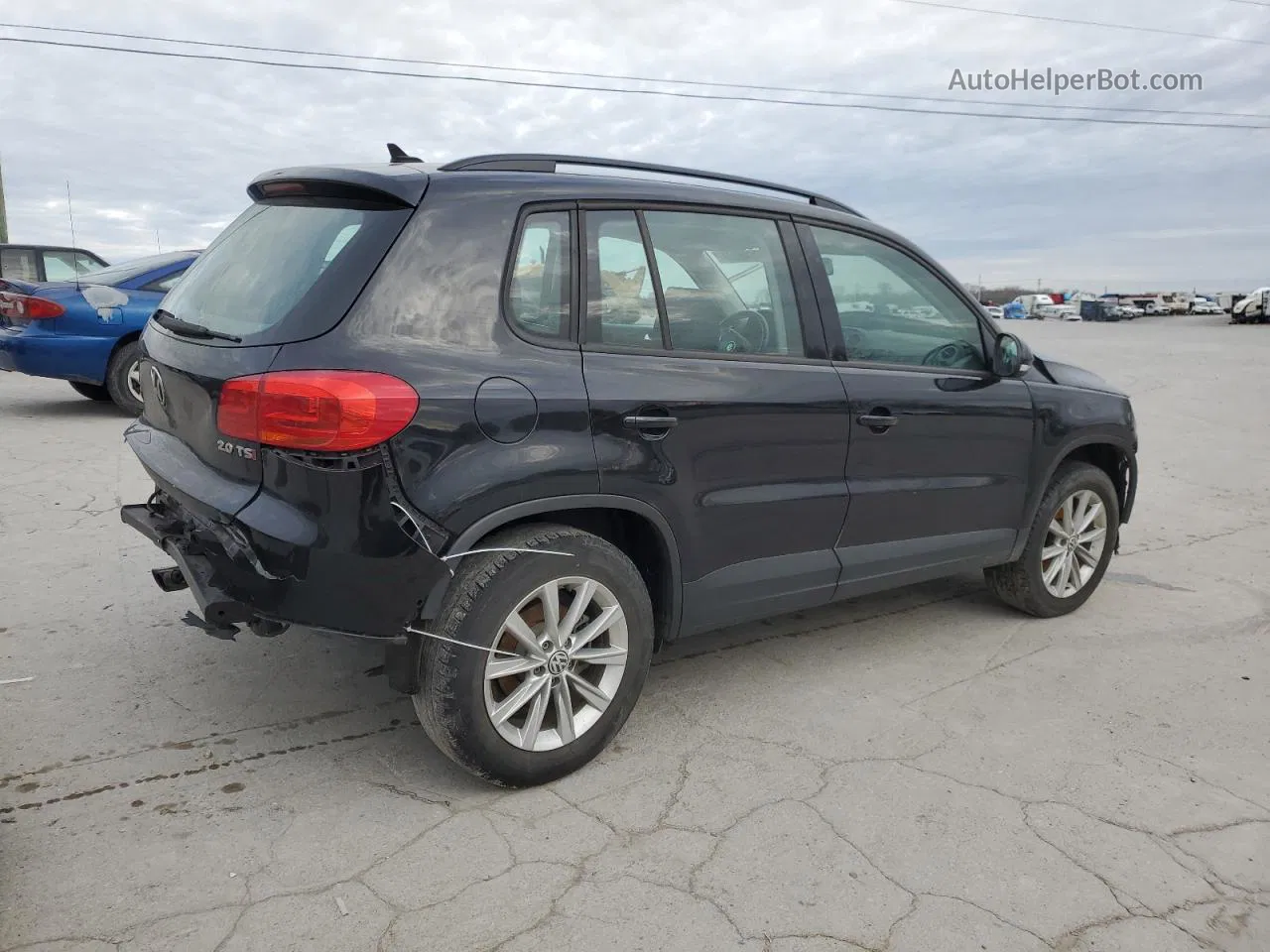 2017 Volkswagen Tiguan S Black vin: WVGAV7AX9HK050241