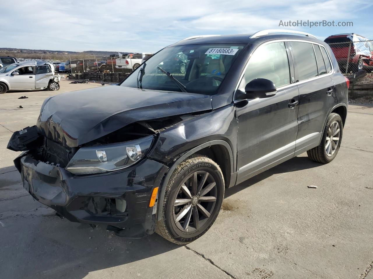 2017 Volkswagen Tiguan Wolfsburg Black vin: WVGRV7AX1HK007399