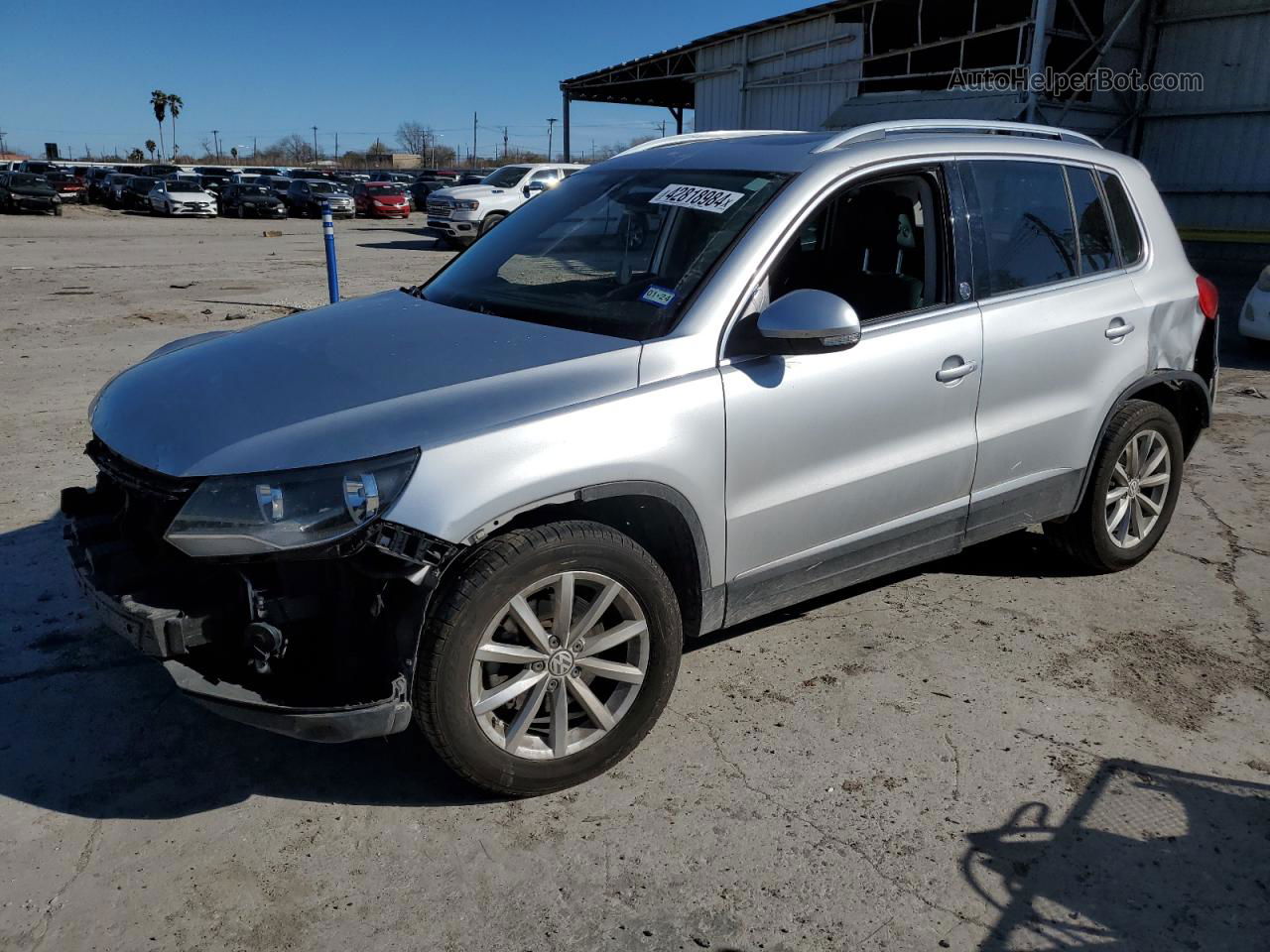 2017 Volkswagen Tiguan Wolfsburg Серебряный vin: WVGRV7AX2HK002342