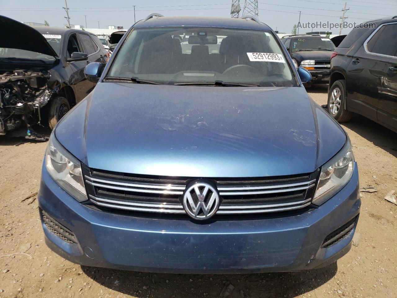 2017 Volkswagen Tiguan Wolfsburg Blue vin: WVGRV7AX2HW508147