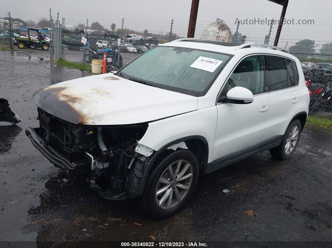 2017 Volkswagen Tiguan 2.0t Wolfsburg Edition White vin: WVGRV7AX3HW502969