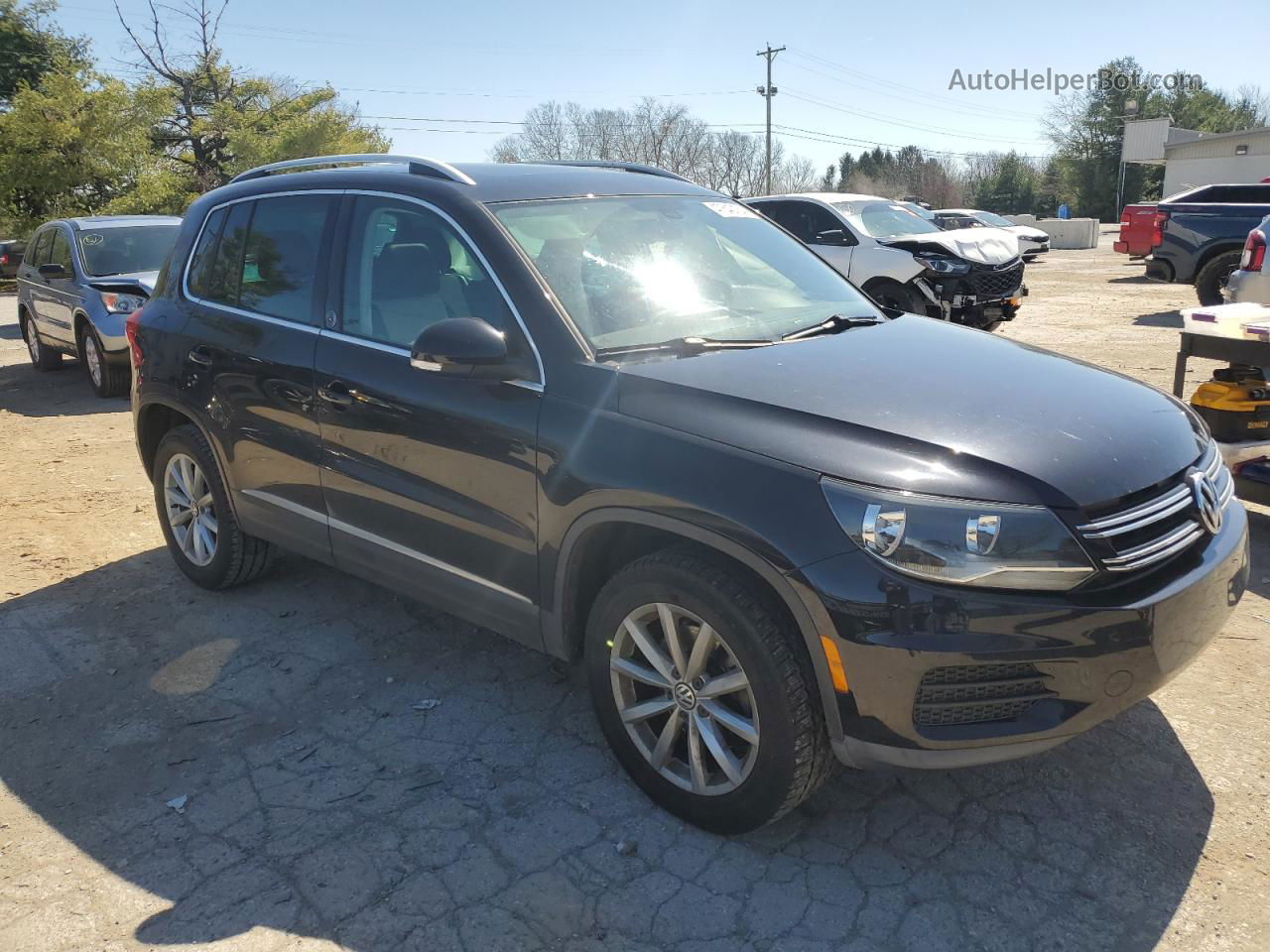 2017 Volkswagen Tiguan Wolfsburg Black vin: WVGRV7AX8HK005942