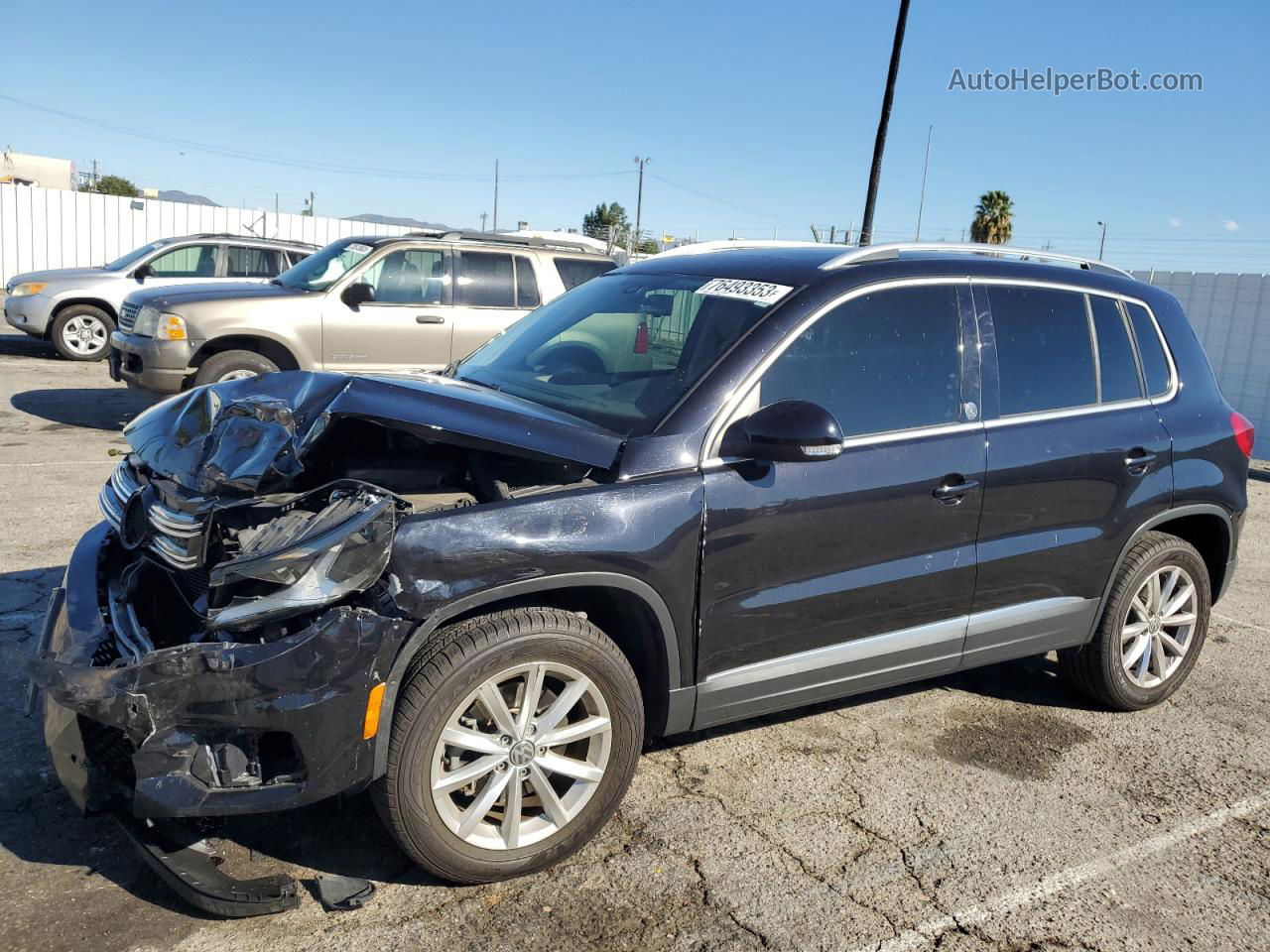 2017 Volkswagen Tiguan Wolfsburg Black vin: WVGRV7AX9HW503043