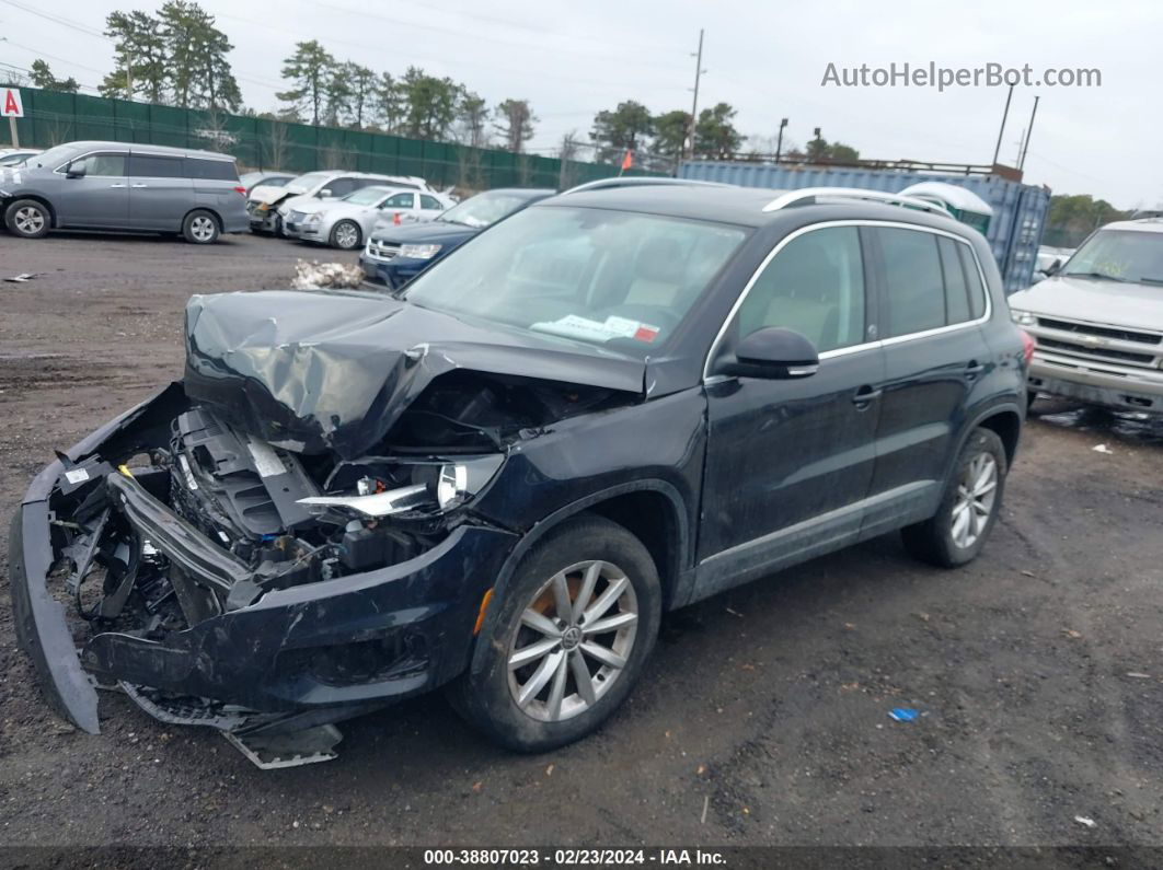 2017 Volkswagen Tiguan 2.0t Wolfsburg Edition Black vin: WVGSV7AX1HK014645