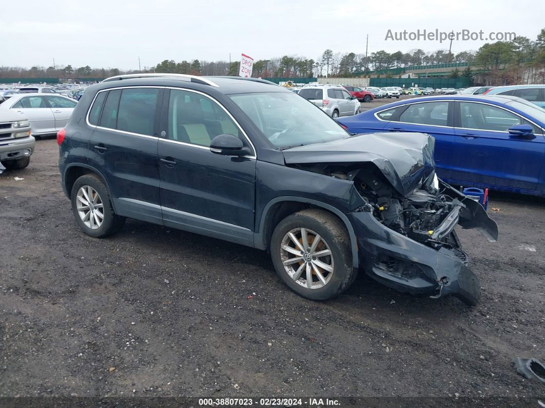 2017 Volkswagen Tiguan 2.0t Wolfsburg Edition Black vin: WVGSV7AX1HK014645