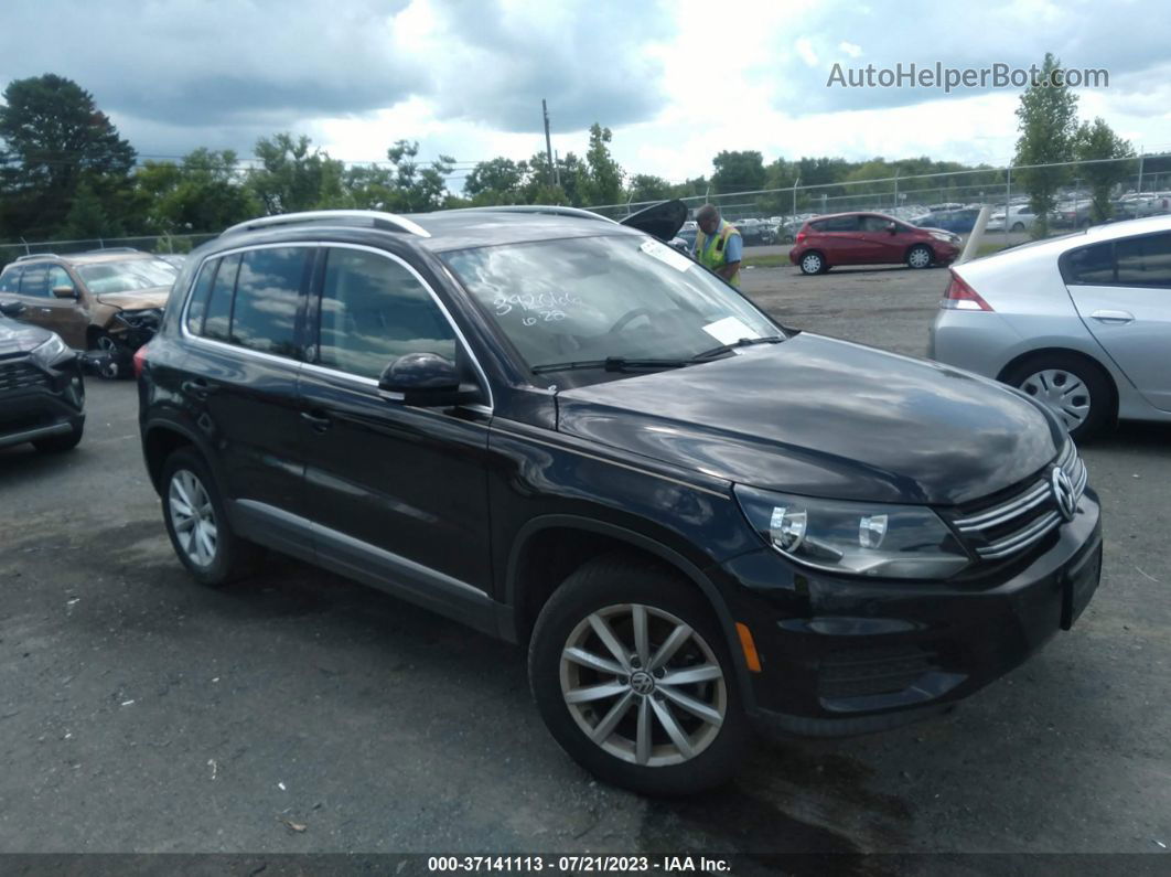 2017 Volkswagen Tiguan Wolfsburg Edition Черный vin: WVGSV7AX2HK016209