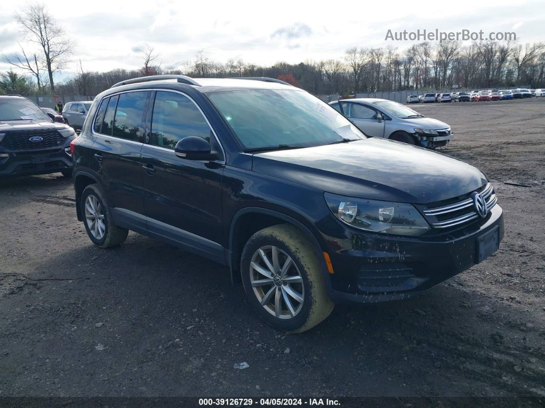 2017 Volkswagen Tiguan 2.0t Wolfsburg Edition Черный vin: WVGSV7AX3HW512726