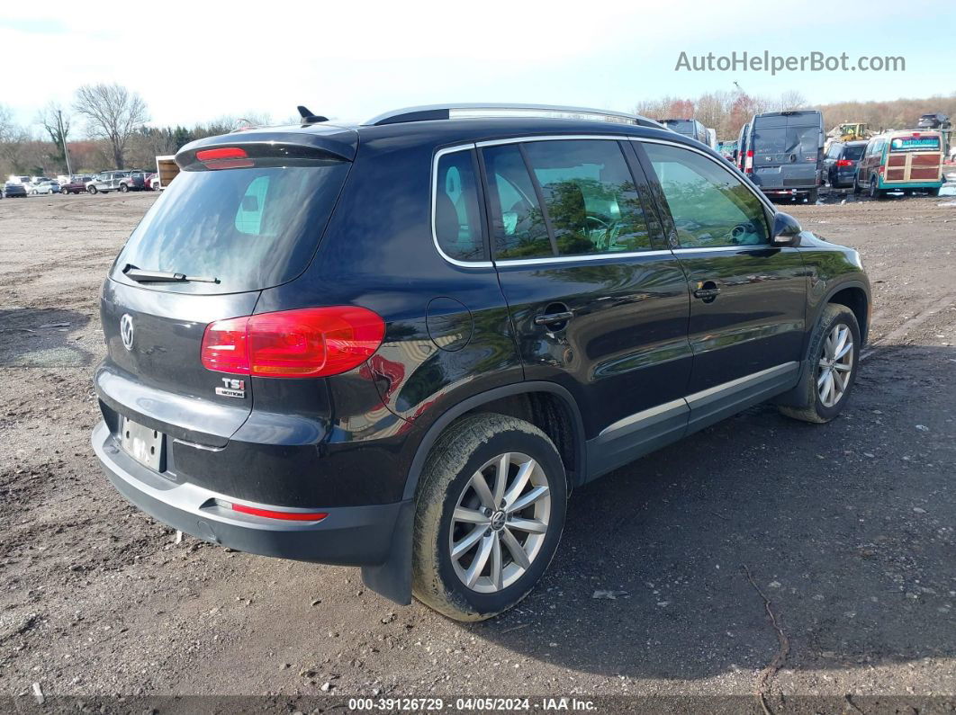 2017 Volkswagen Tiguan 2.0t Wolfsburg Edition Черный vin: WVGSV7AX3HW512726