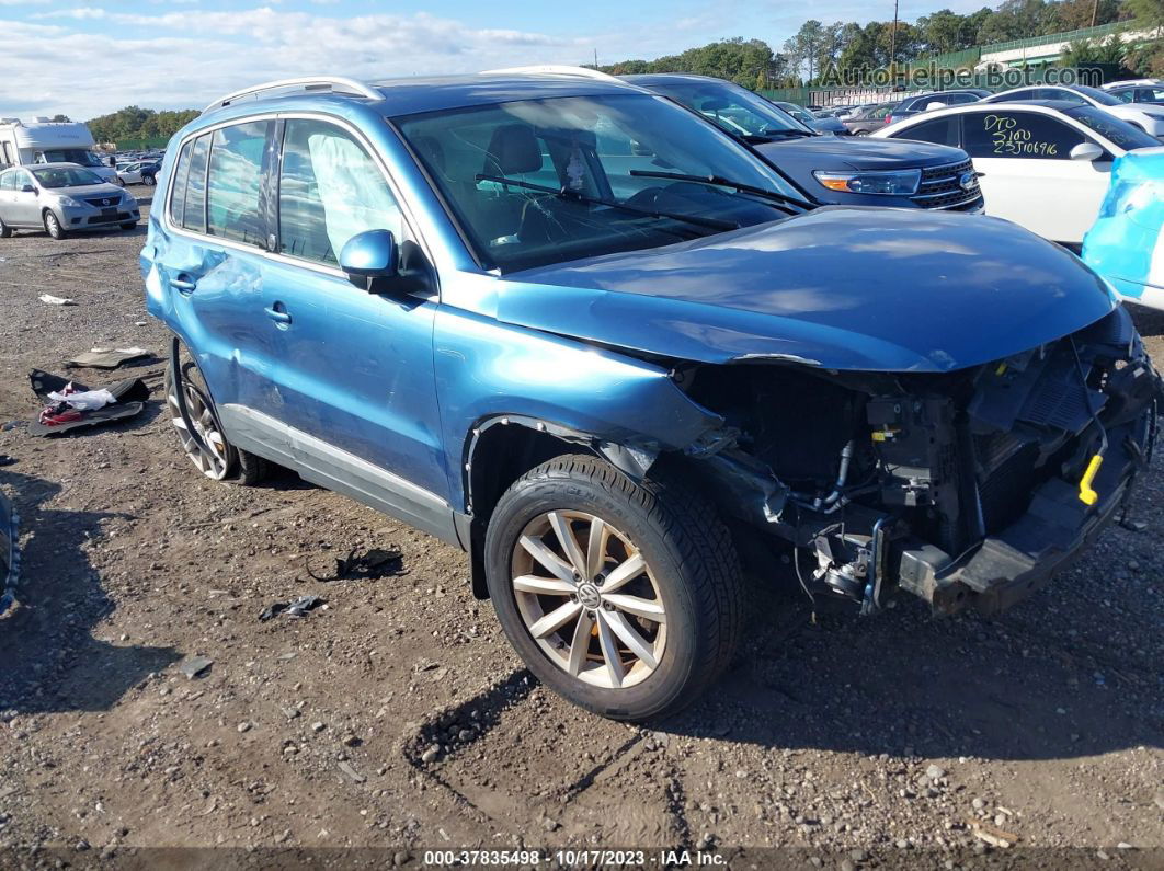 2017 Volkswagen Tiguan Wolfsburg Edition Blue vin: WVGSV7AX4HK029267