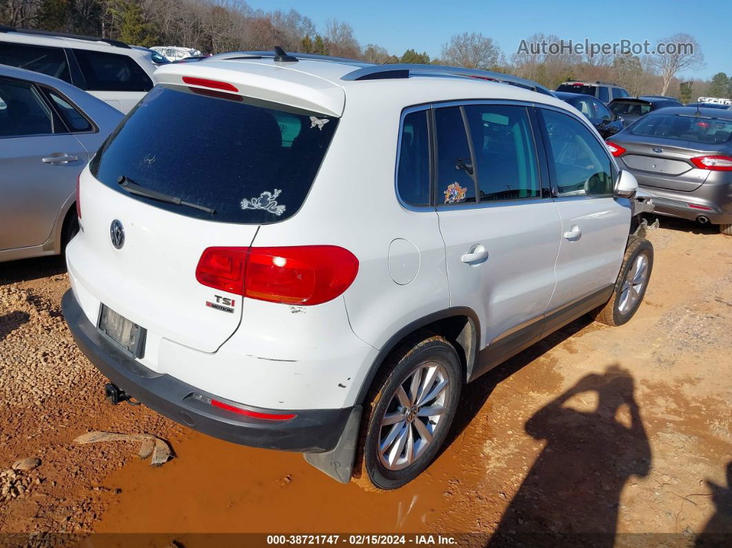 2017 Volkswagen Tiguan 2.0t Wolfsburg Edition White vin: WVGSV7AX4HW509771