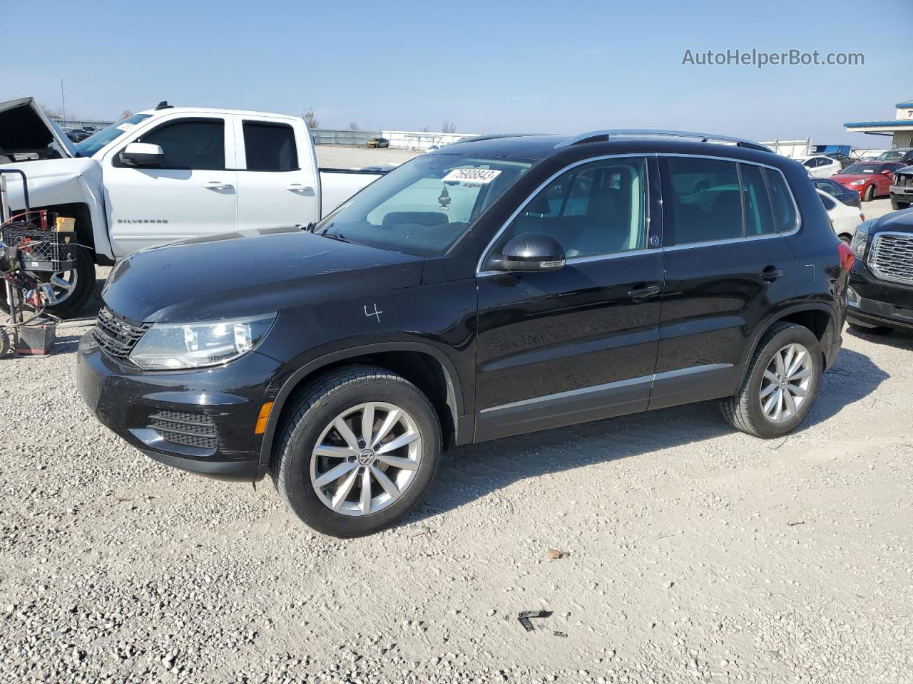 2017 Volkswagen Tiguan Wolfsburg Black vin: WVGSV7AX6HK009280