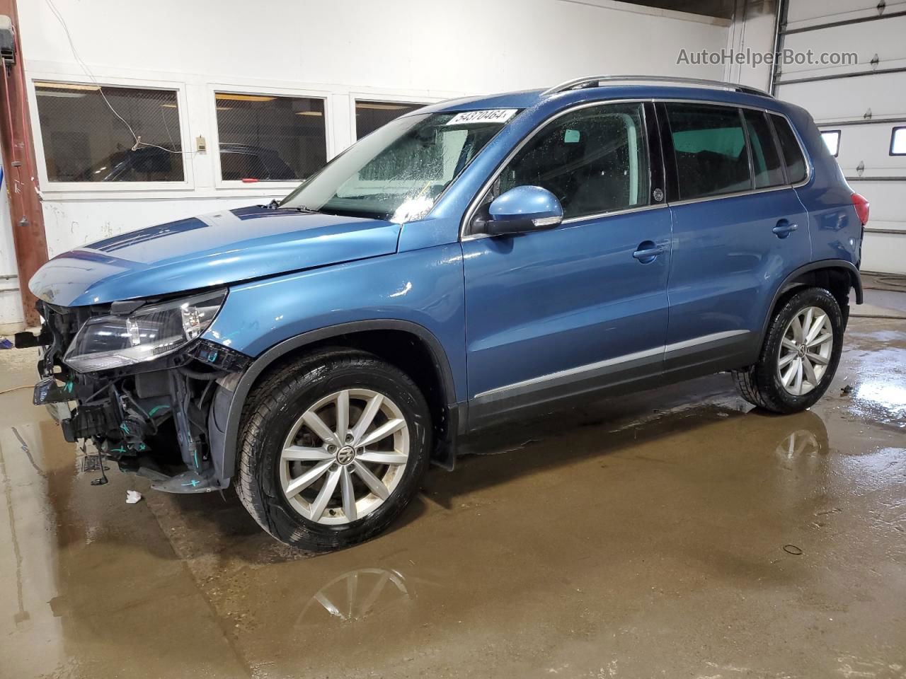 2017 Volkswagen Tiguan Wolfsburg Blue vin: WVGSV7AX6HK010199