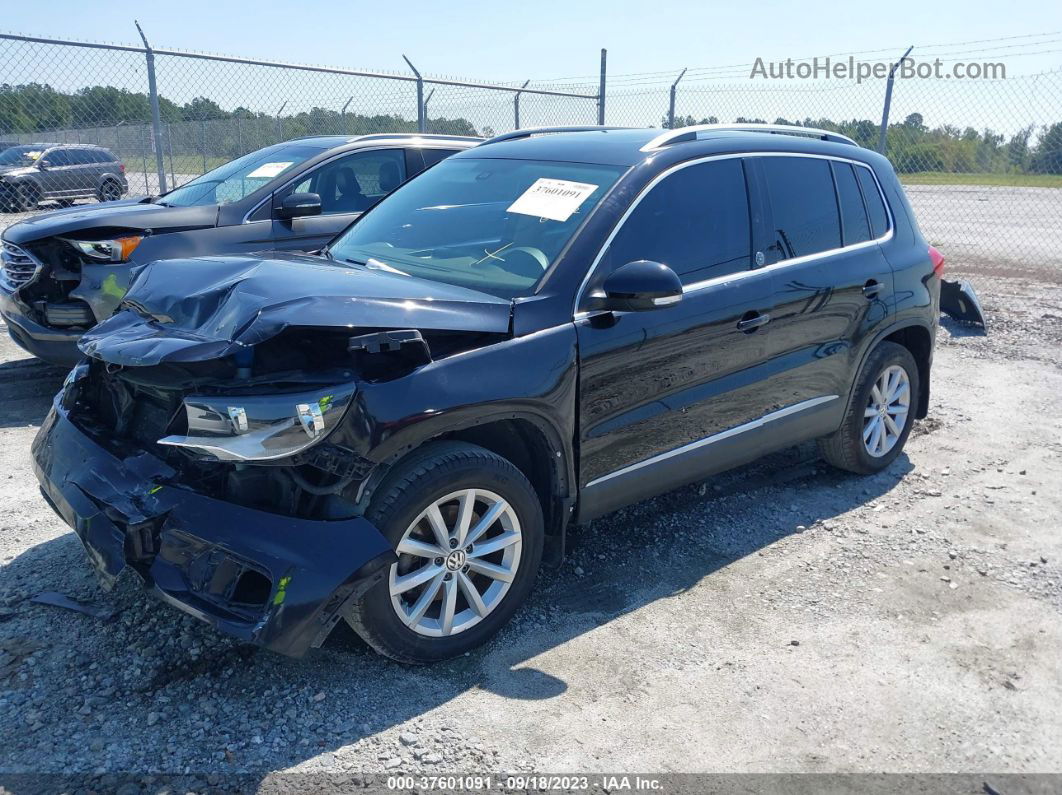 2017 Volkswagen Tiguan Wolfsburg Edition Черный vin: WVGSV7AX6HK026242