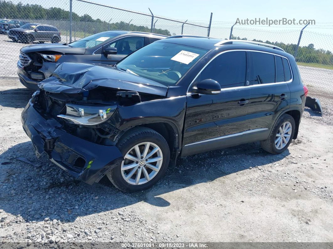 2017 Volkswagen Tiguan Wolfsburg Edition Черный vin: WVGSV7AX6HK026242