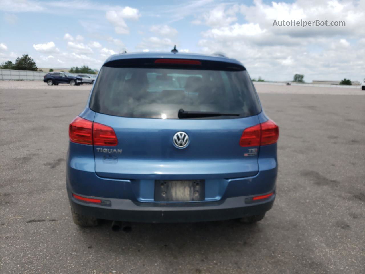 2017 Volkswagen Tiguan Wolfsburg Синий vin: WVGSV7AX6HW513398