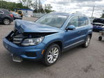 2017 Volkswagen Tiguan Wolfsburg Синий vin: WVGSV7AX6HW513398