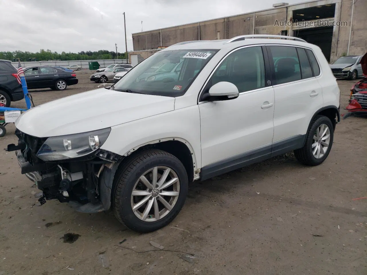 2017 Volkswagen Tiguan Wolfsburg Белый vin: WVGSV7AX7HK010177