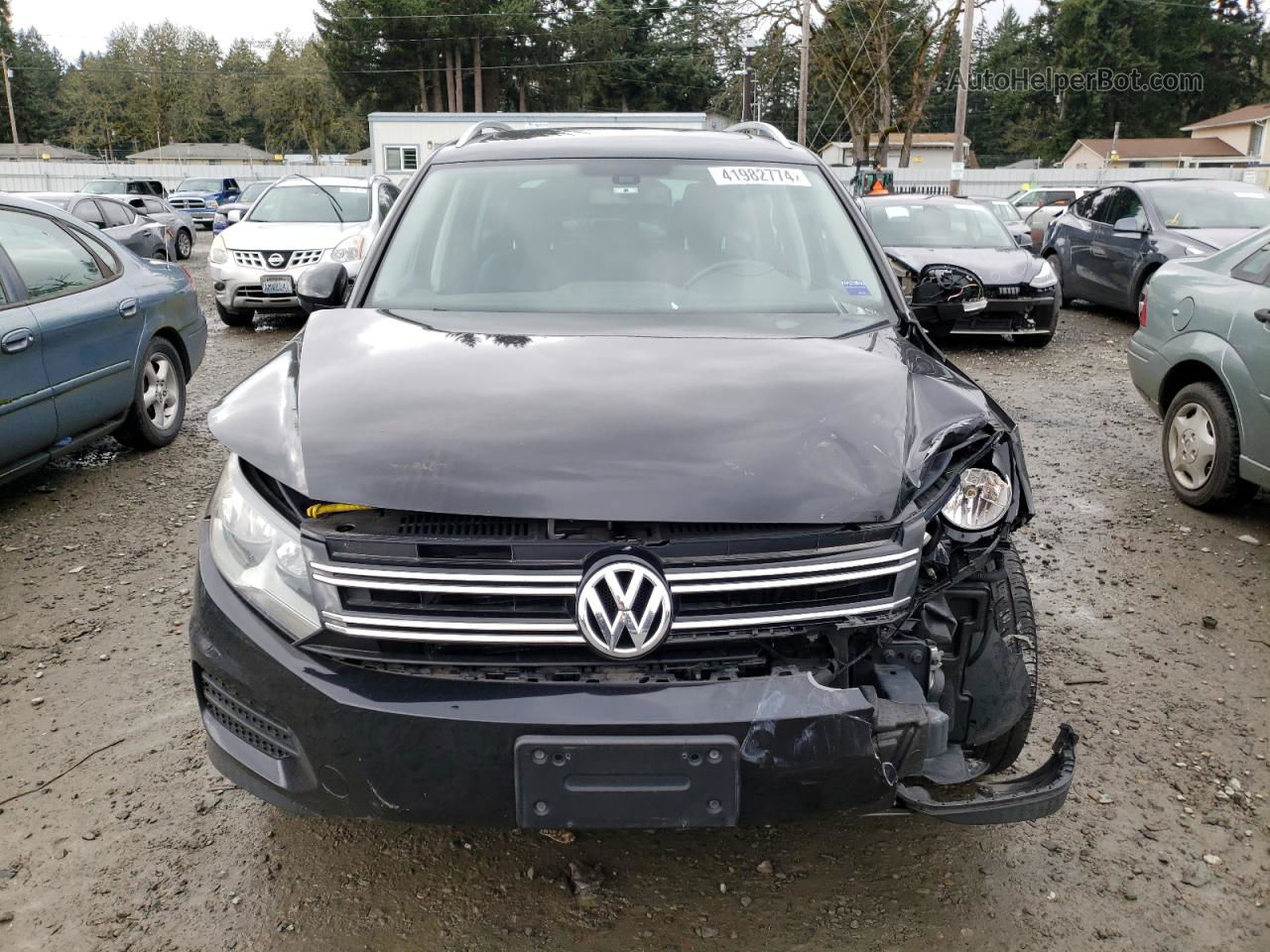 2017 Volkswagen Tiguan Wolfsburg Угольный vin: WVGSV7AX8HK013380