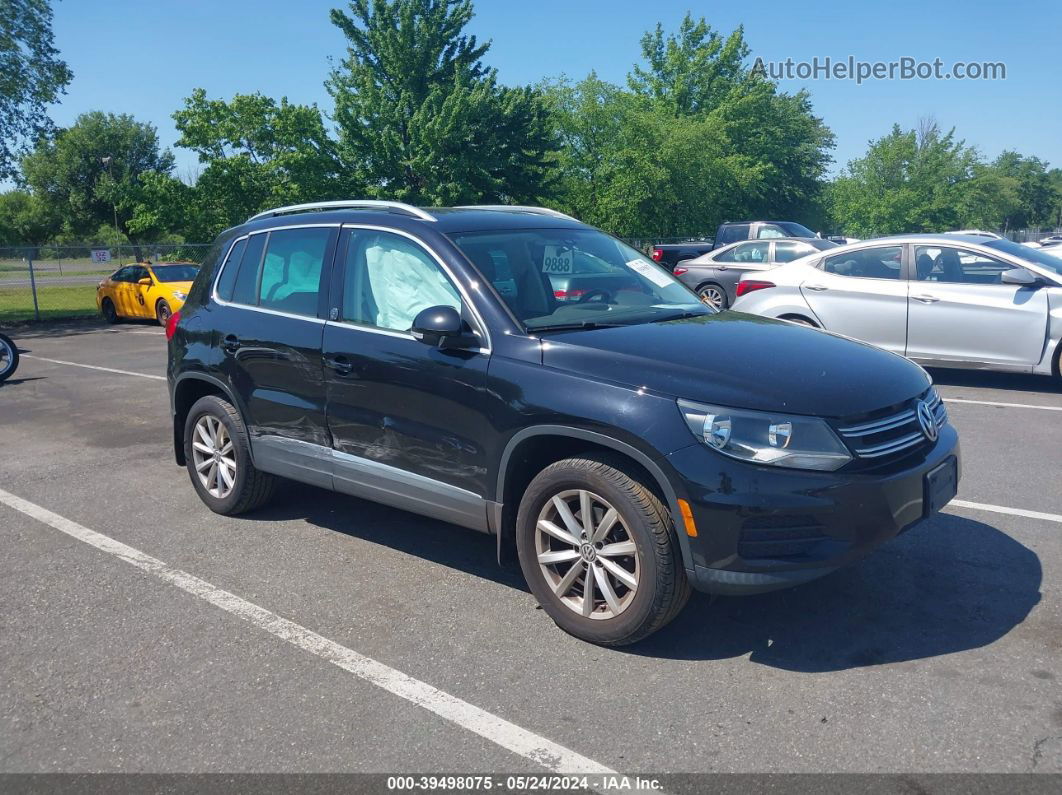 2017 Volkswagen Tiguan 2.0t Wolfsburg Edition Black vin: WVGSV7AX8HK021639