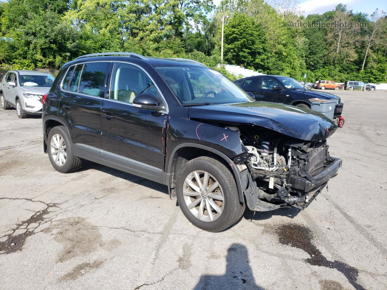 2017 Volkswagen Tiguan Wolfsburg Black vin: WVGSV7AXXHK003675