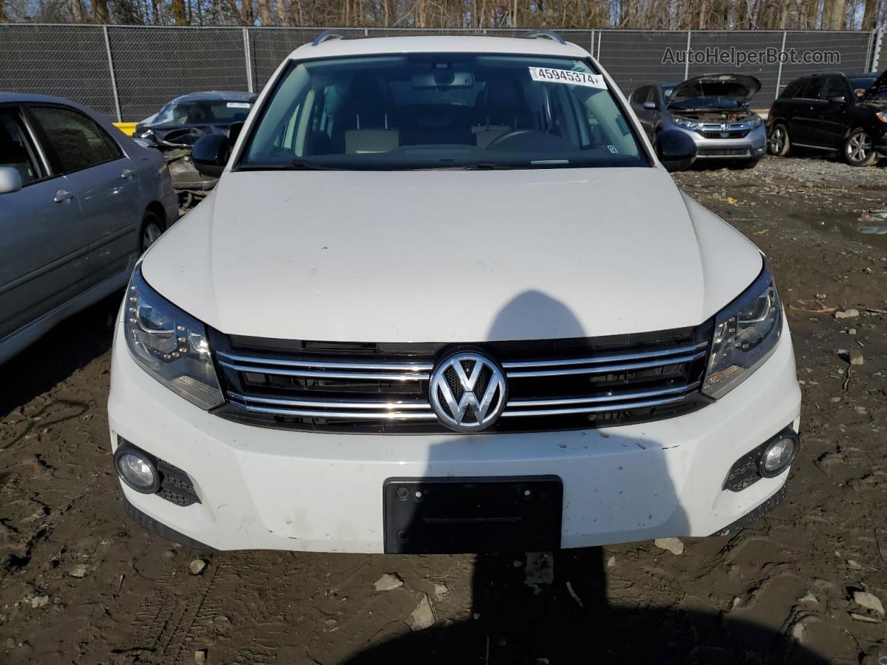 2017 Volkswagen Tiguan Sport White vin: WVGTV7AX3HK010181