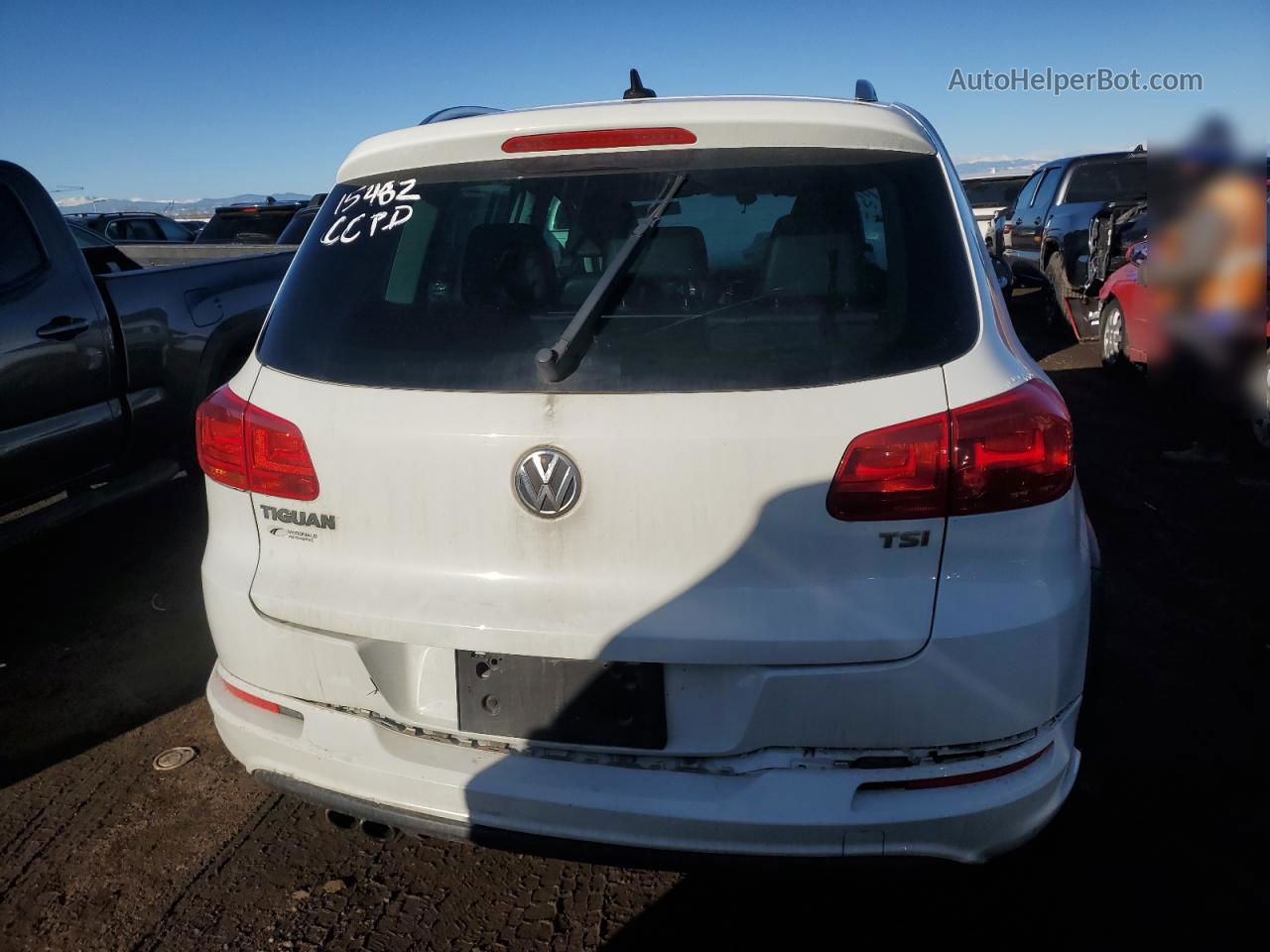 2017 Volkswagen Tiguan Sport White vin: WVGTV7AX7HW507419