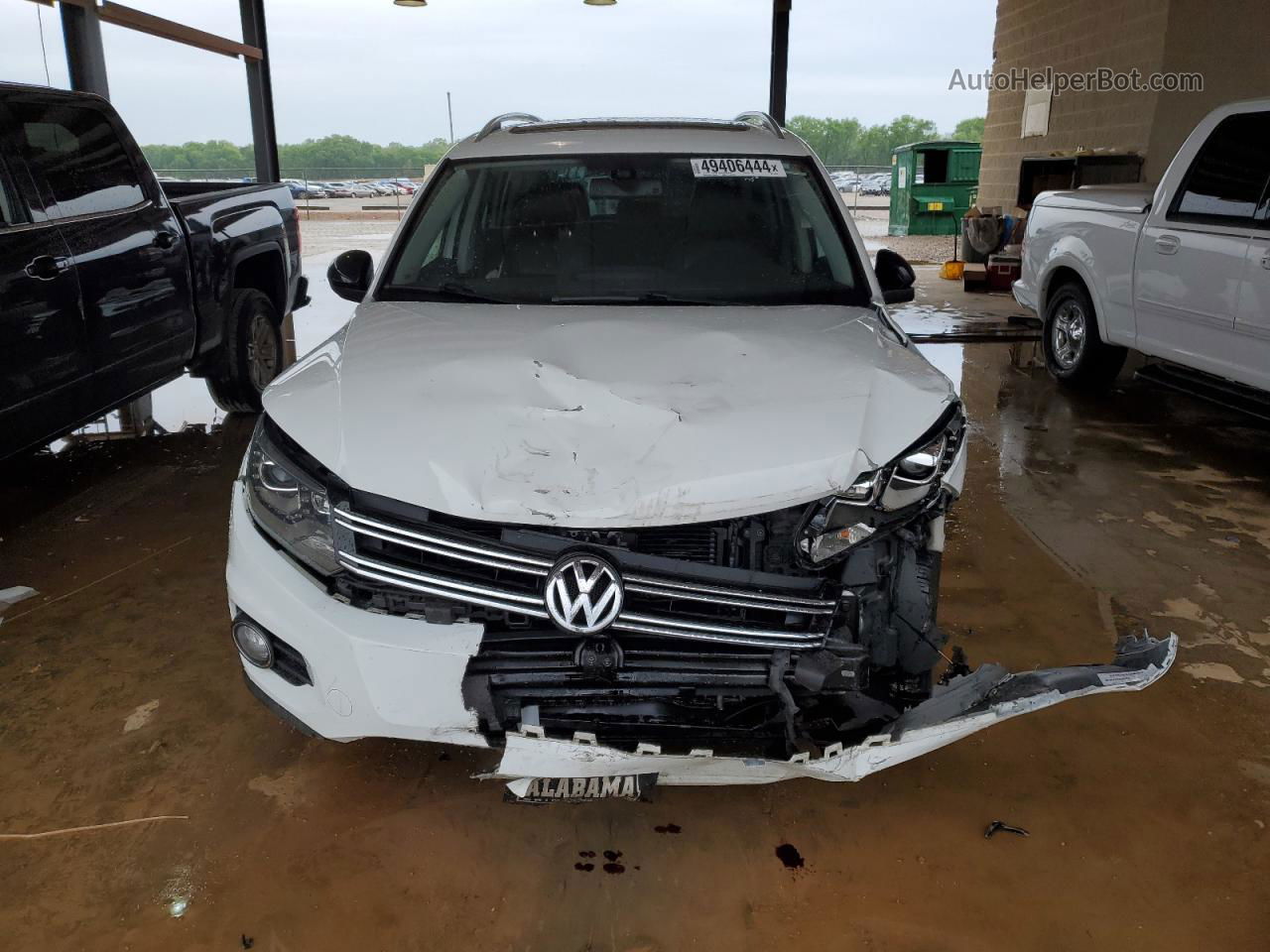 2017 Volkswagen Tiguan Sport White vin: WVGTV7AX9HW511259