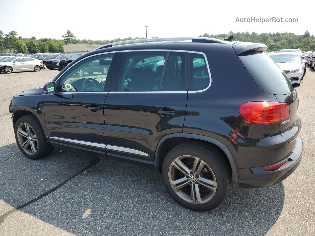 2017 Volkswagen Tiguan Sport Черный vin: WVGUV7AX6HK022197