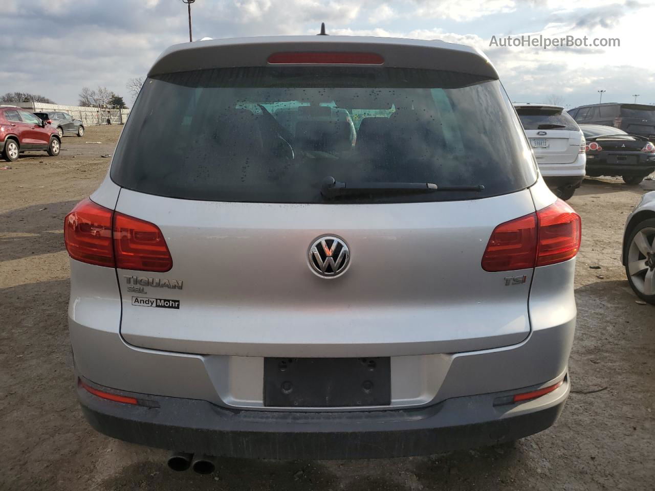 2017 Volkswagen Tiguan Sel Silver vin: WVGVV7AXXHW510758