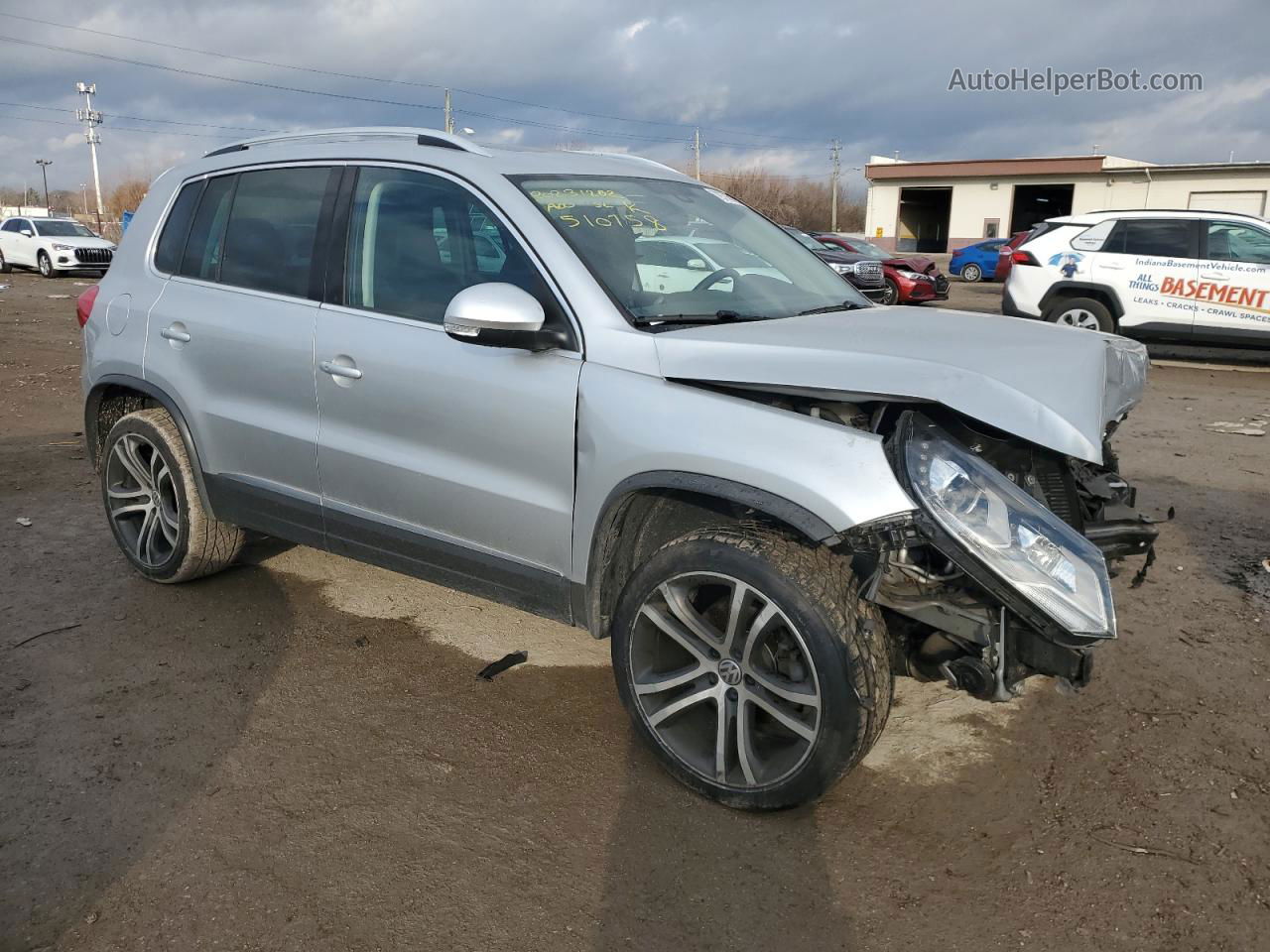 2017 Volkswagen Tiguan Sel Серебряный vin: WVGVV7AXXHW510758