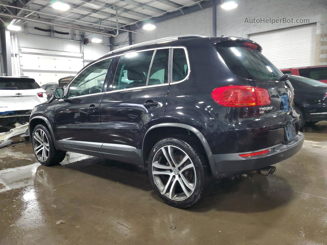 2017 Volkswagen Tiguan Sel Черный vin: WVGWV7AX9HW508049