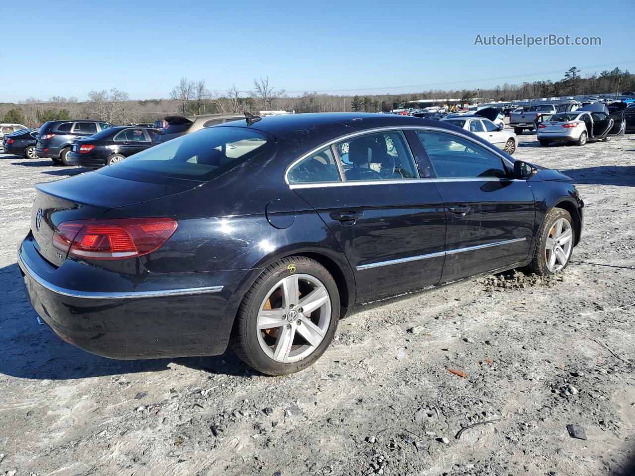 2014 Volkswagen Cc Sport Черный vin: WVWAN7AN0EE526874