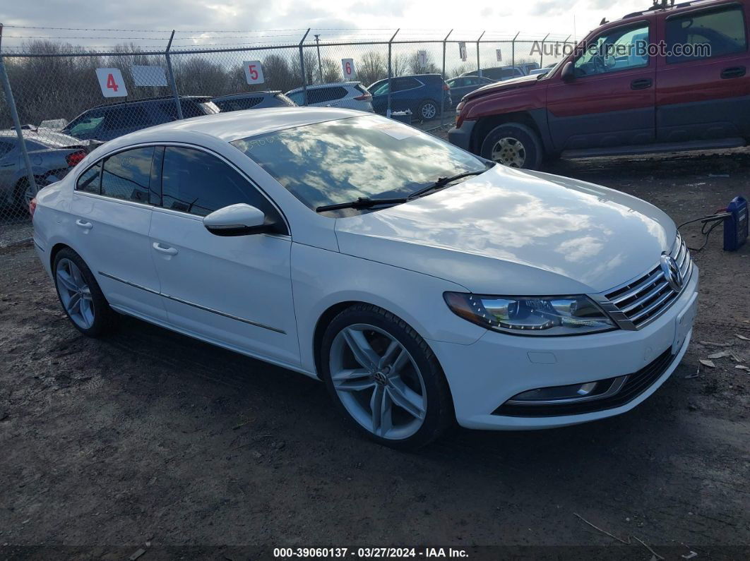 2014 Volkswagen Cc 2.0t Sport White vin: WVWAP7AN0EE505937