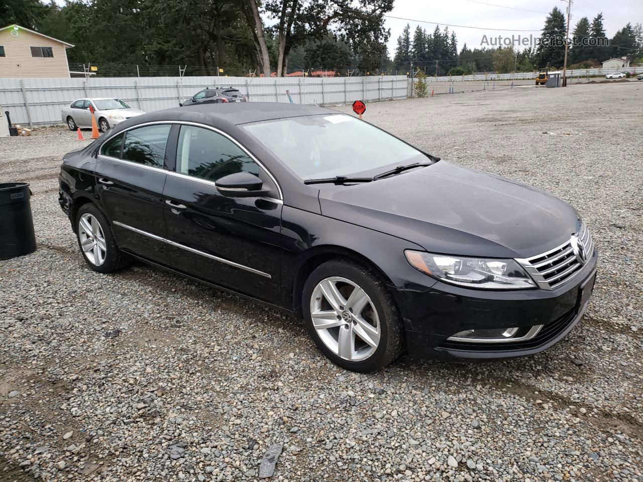 2014 Volkswagen Cc Sport Черный vin: WVWAP7AN2EE508354