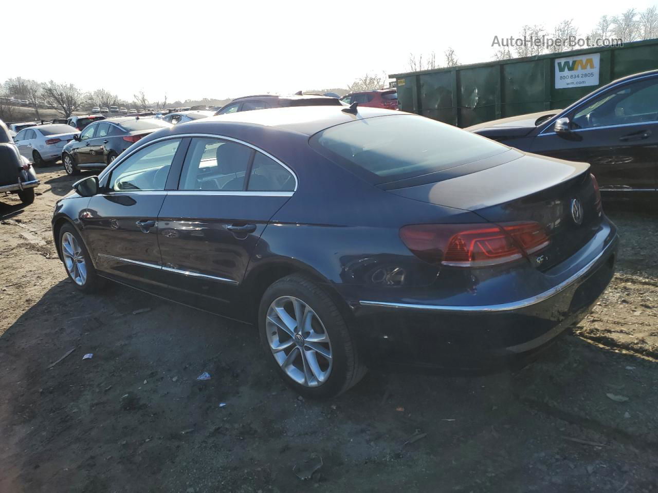 2016 Volkswagen Cc Base Blue vin: WVWAP7AN3GE517812