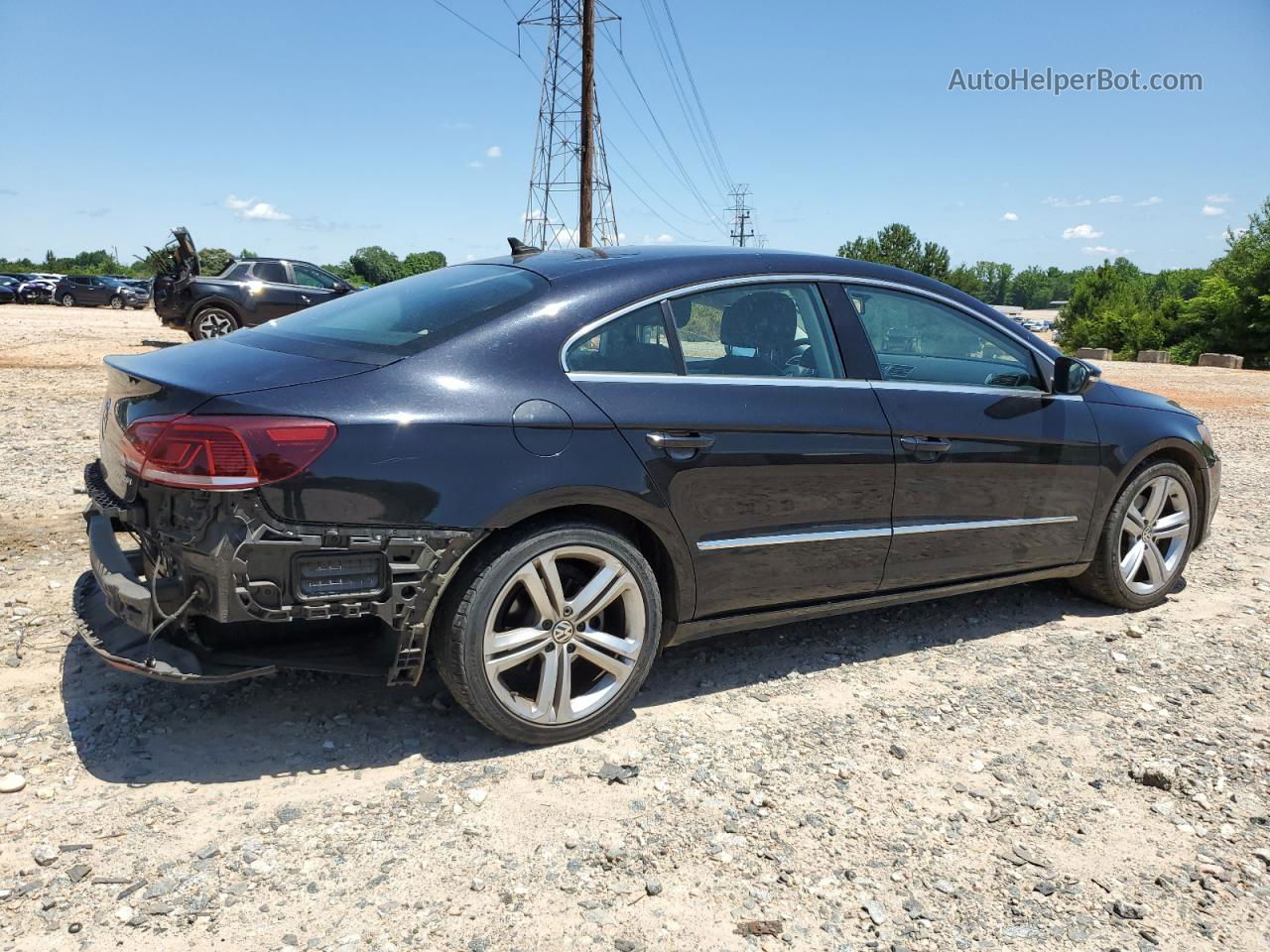 2013 Volkswagen Cc Sport Black vin: WVWBN7AN0DE510676