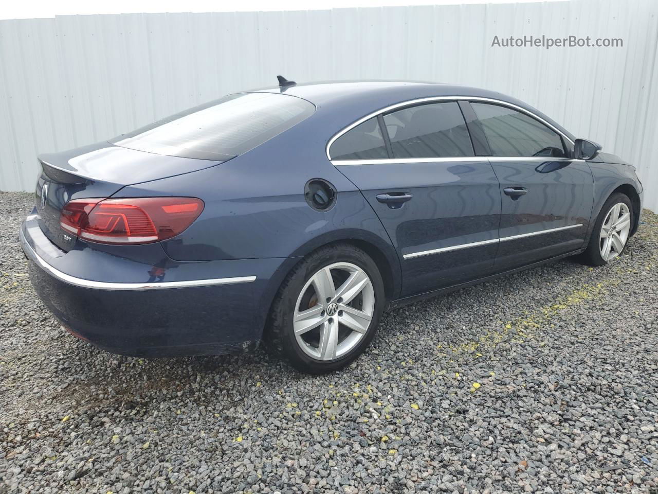 2014 Volkswagen Cc Sport Blue vin: WVWBN7AN0EE527821