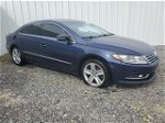 2014 Volkswagen Cc Sport Blue vin: WVWBN7AN0EE527821