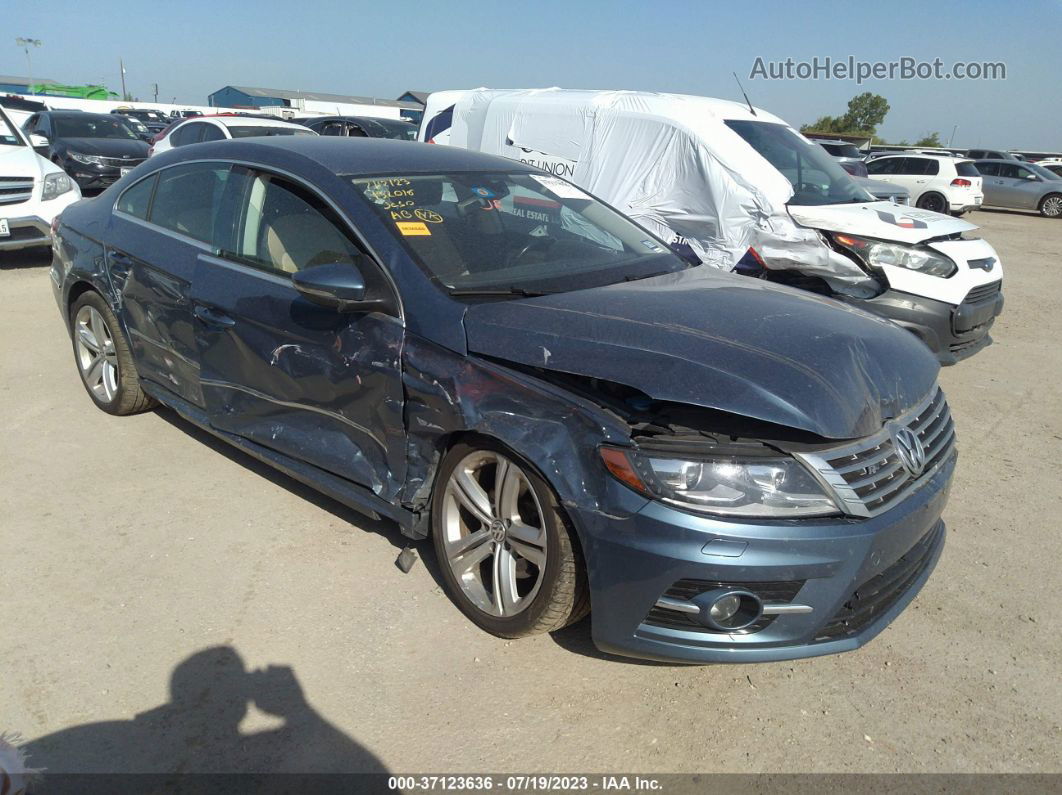 2016 Volkswagen Cc R-line Blue vin: WVWBN7AN0GE517454